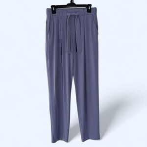 EXPRESS Women's Periwinkle Blue Wide Leg Tie Waist Pants Casual Comfort Size M